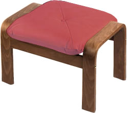 Holsag Canada - Oak Finish Ottoman with 