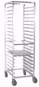 Bun Pan Rack, Medium Duty, Welded Frame, Aluminum, 20 Pan Capacity