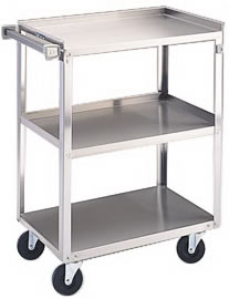 Stainless Steel Utility Cart, 300 lb. Capacity