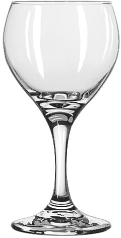 Libbey Glass Inc. - Glass, Wine, Teardrop, Red Wine, 8-1/2 oz