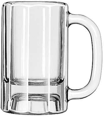 Libbey Glass Inc. - Glass, Beer Mug, Paneled, 10 oz
