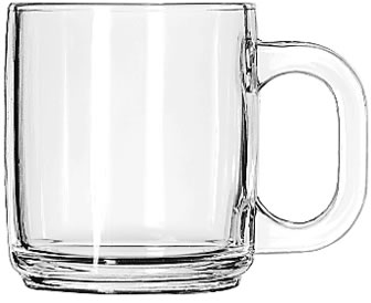 Glass, Coffee Mug, 10 oz