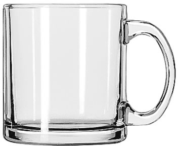 Glass, Coffee Mug, 13 oz