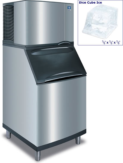 Manitowoc - Ice Machine, Cube, Modular, 380 lb. Maker w/430 lb. Bin, 115v