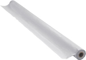 Atlantis Plastics - Tablecover, Disposable Plastic, White, 40