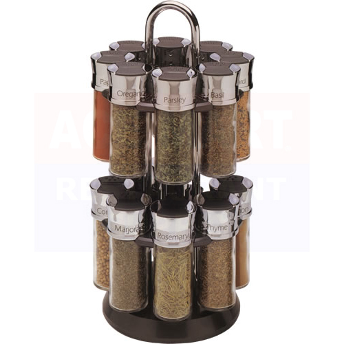 Olde Thompson - 16 Jar Carousel Spice Rack