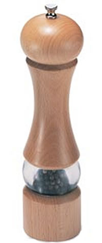 Pepper Mill, Natural Wood Finish/Acrylic