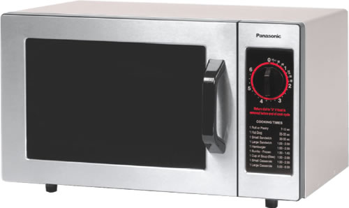 Panasonic - Microwave Oven, Commercial, Dial Timer, Stainless Door, 1000w