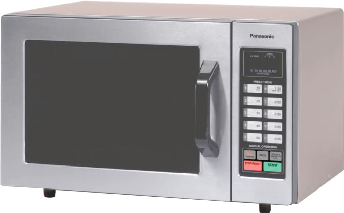 Panasonic - Microwave Oven, Commercial, Programmable Timer, Stainless, 1000w