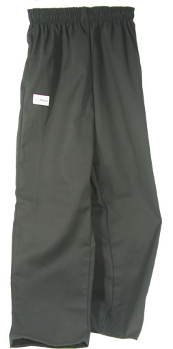 Chef Pants, Baggy, Black, Large