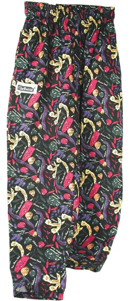 Chefwear - Chef Pants, Chili Pepper Black Large