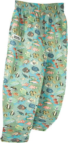 Chefwear - Chef Pants, Tropical Fish, Medium