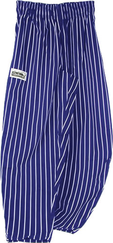 Chef Pants, Chalkstripe, Navy, Large