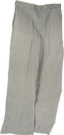 Artex International Inc. - Chef Pants, Black/White Check, Size 30