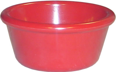 Ramekin, Plastic, Red, 6 oz