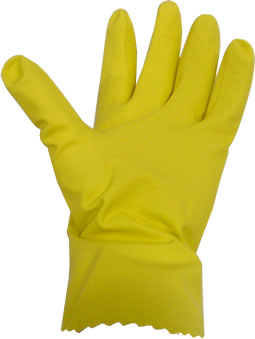 Rofson Associates Inc. - Glove, Rubber, Yellow, 12