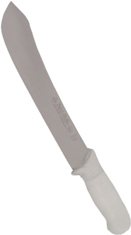Knife, Butcher, Poly Handle, White, 12