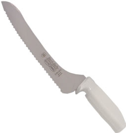 Knife, Sandwich, Offset Blade, Poly Handle, White, 9