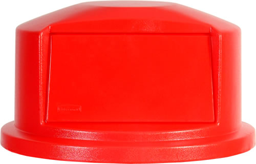 Waste Container Dome Top, Red fits 32 gal.