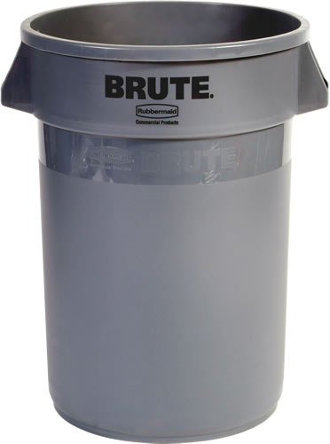 Newell Rubbermaid Inc. - Waste Container, w/o Lid Round Brute Gray 44 gal.