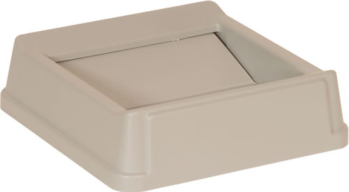 Waste Container Top, Untouchable Square Beige