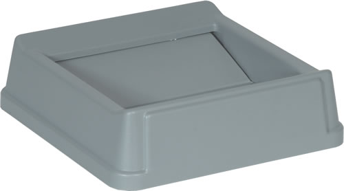 Waste Container Top, Untouchable Square Gray