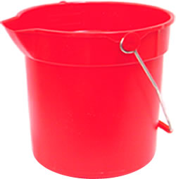 Pail, Red, 10 qt