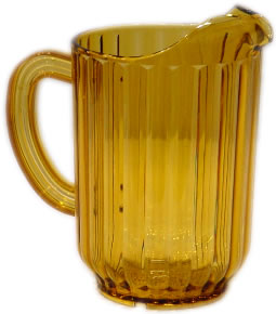 Pitcher, Beer, Plastic, Gold, 60 oz