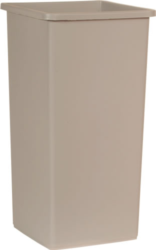 Newell Rubbermaid Inc. - Waste Container, Square Beige 23 gal.