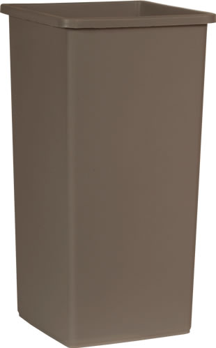 Waste Container, Square Brown 23 gal.