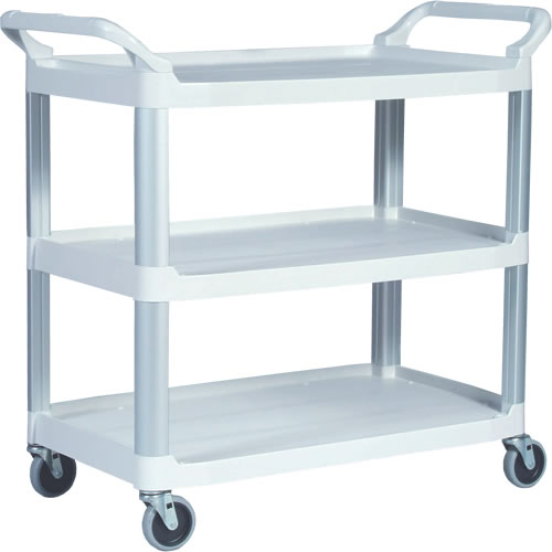 White 3 Shelf Utility Cart