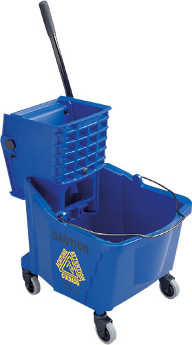 35 Qt. Blue WaveBrake Mop Bucket System