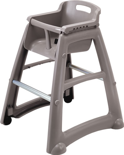 High Chair, Plastic, Platinum