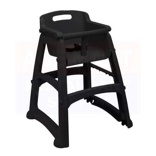 Newell Rubbermaid Inc. - Black Polypropylene Sturdy High Chair