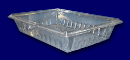 Food Box Drain Tray, Polycarbonate, Clear, 18