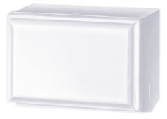 Paper Towel Dispenser, Singlefold Towel, White