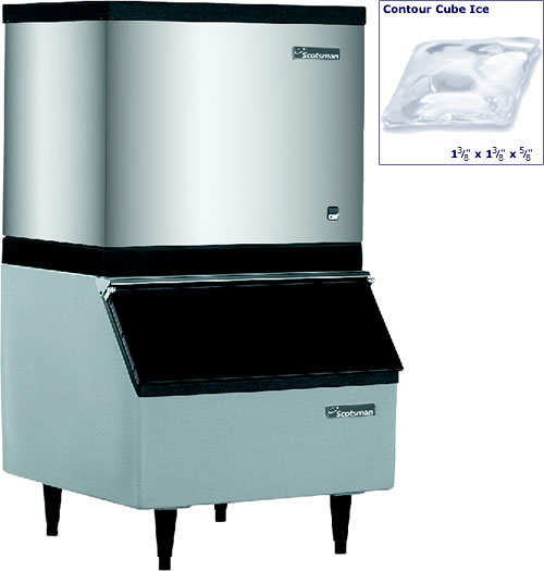 Scotsman - Modular Cube Ice Machine, 307 lb. Maker w/250 lb. Bin, 115v