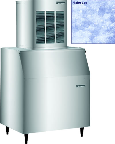 Scotsman - Ice Machine, Flake, Modular, 870 lb. Maker w/580 lb. Bin, 208-230v