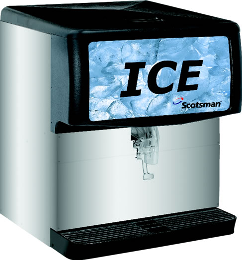 Ice Dispenser, Countertop, 200 lb. Capacity, 115v