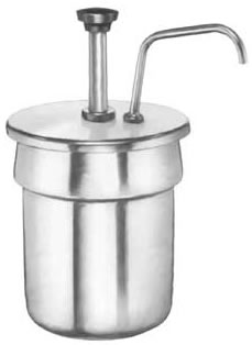 Condiment Pump, Stainless, 4 qt