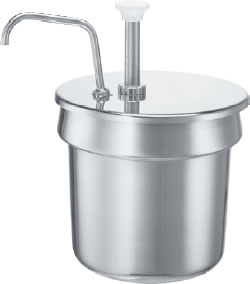 Condiment Pump, Stainless, 7 qt