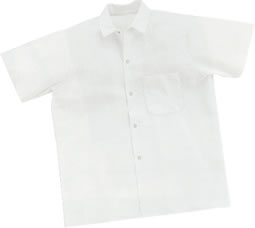 Cook Shirt, Short Sleeve, White, XX-Large