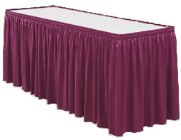 Snap Drape Inc. - Table Skirting, Banquet Burgundy 13ft.