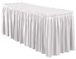 Snap Drape Inc. - Table Skirting, Banquet White 13ft.