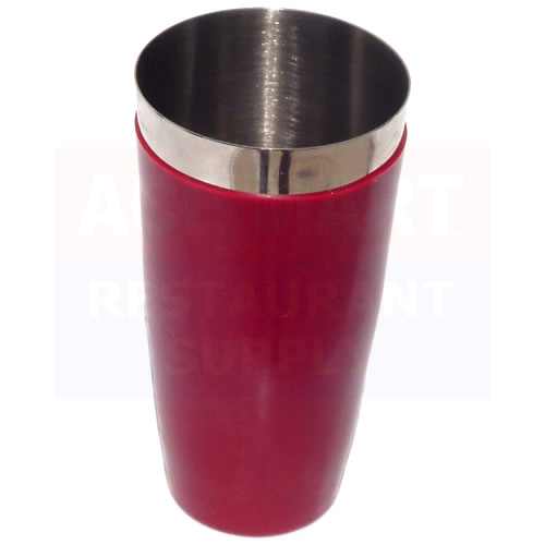 Spill-Stop Manufacturing - 28 oz. Red Vinyl Coated Bar Shaker