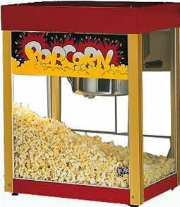 Popcorn Machine, Jet Star, Red & Gold, 6 oz