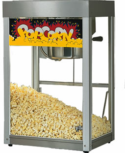 Popcorn Machine, Jet Star, Stainless, 6 oz