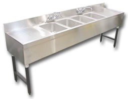 Supreme Metal - Sink, Bar 4 Compartment  83