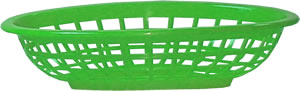 Tablecraft Products Co. - Green Small Oval Basket