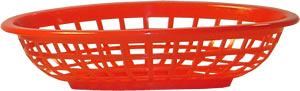 Tablecraft Products Co. - Red Small Oval Basket